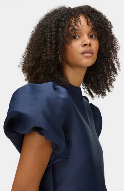 Aligne Jorja Puff Sleeve Top In Blue