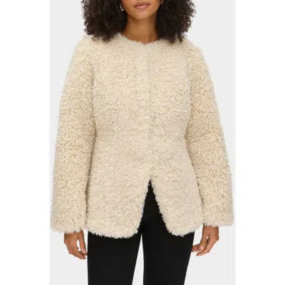 Aligne Daphne Faux Shearling Jacket In Neutral