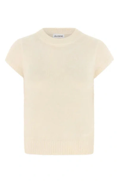 Aligne Jess Knit T-shirt In White