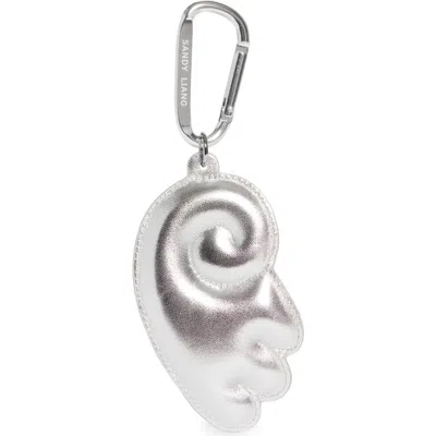 Sandy Liang Wing Bag Charm In Metallic