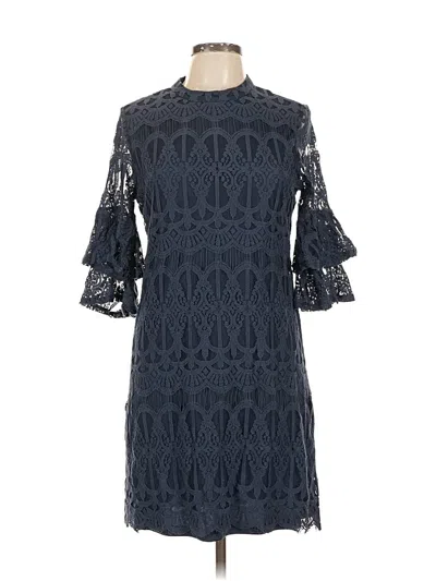 Pre-owned Sharagano Cocktail Dress In Blue