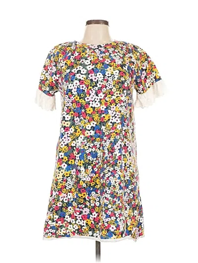 Pre-owned Ann Taylor Casual Dress In White