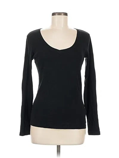 Pre-owned Gap Long Sleeve T-shirt In Black