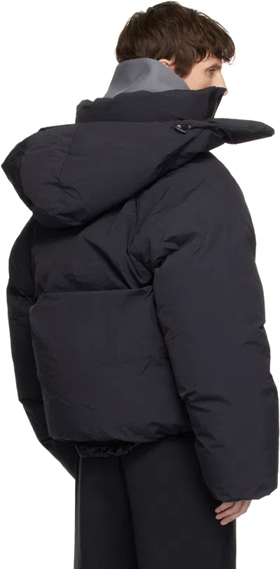 Seventh Black Space Down Coat In Black