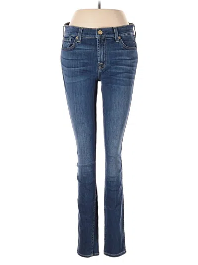 Pre-owned 7 For All Mankind Jeans In Blue