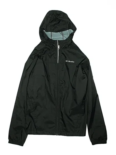 Pre-owned Columbia Kids' Windbreaker Jacket In Black