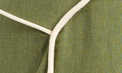 Farm Rio Green Wavy Halter Minidress In Green