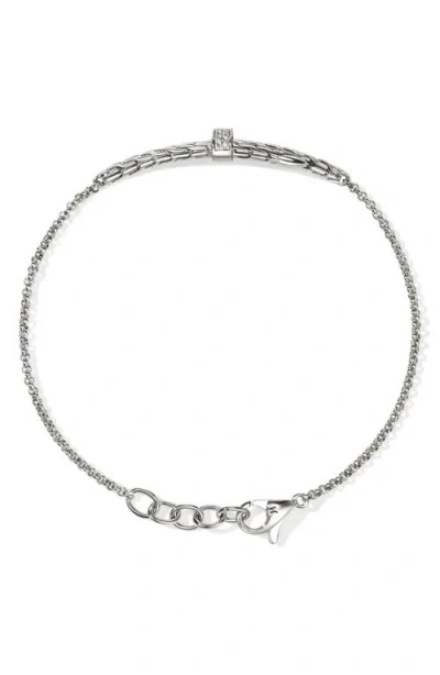 John Hardy Spear Station Bracelet Sterli In Brown