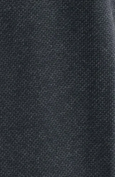 Robert Barakett Keyes Slim Fit Microprint Short Sleeve Knit Button-up Shirt In Gray