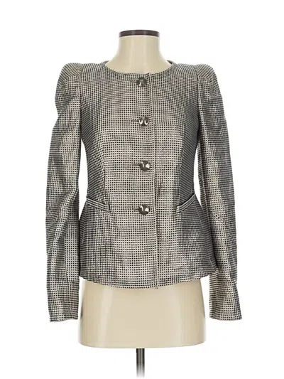 Pre-owned Armani Collezioni Blazer Jacket In Silver