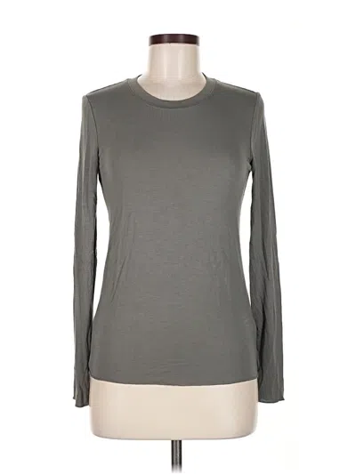 Pre-owned Splendid Long Sleeve T-shirt In Gray