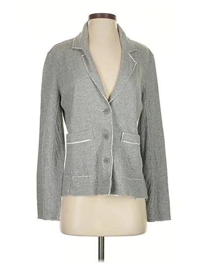 Pre-owned Eileen Fisher Blazer Jacket In Gray