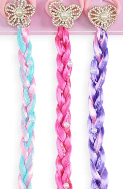 Capelli New York Assorted 3-pack Faux Hair Clips In Multi