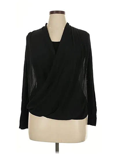 Pre-owned Esprit Long Sleeve Blouse In Black