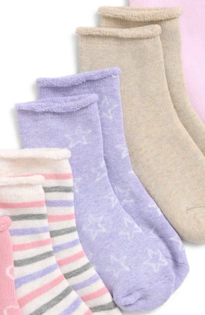 Capelli New York Kids' Assorted 6-pack Hearts & Stars Crew Socks In Multi