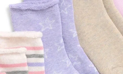 Capelli New York Kids' Assorted 6-pack Hearts & Stars Crew Socks In Multi