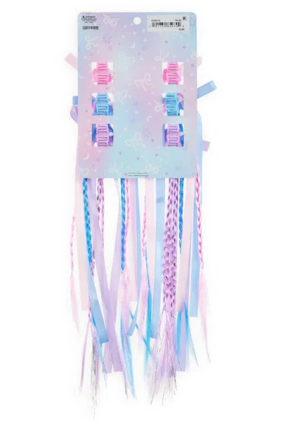 Capelli New York Kids' Assorted 6-pack Tinsel Faux Hair Extensions In Multi
