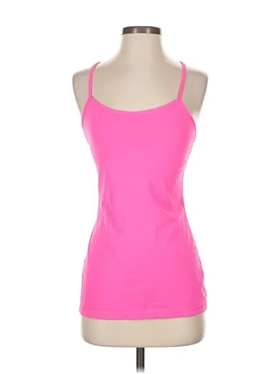 Pre-owned Lululemon Athletica Tank Top Pink Halter Neckline Tops