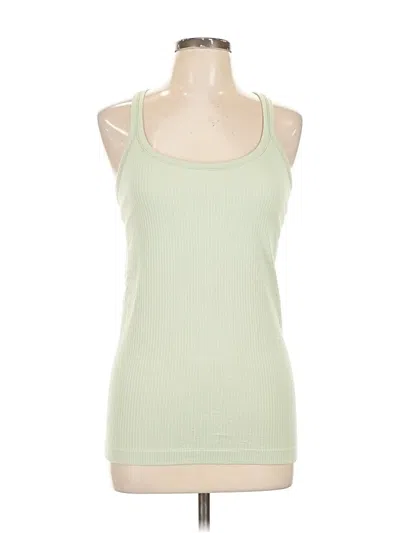 Pre-owned Lululemon Athletica Tank Top Green Halter Neckline Tops