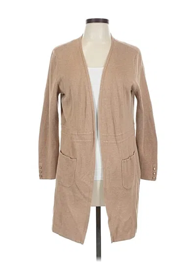 Pre-owned Talbots Cardigan Sweater In Brown