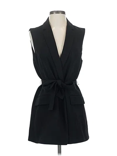 Pre-owned Zara Tuxedo Vest In Black
