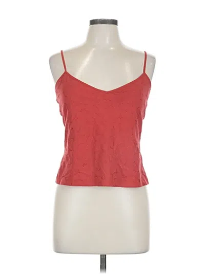 Pre-owned Victoria's Secret Tank Top Red Strapless Neckline Tops