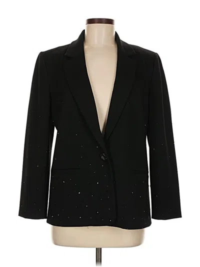 Pre-owned Chico's Blazer Jacket In Black