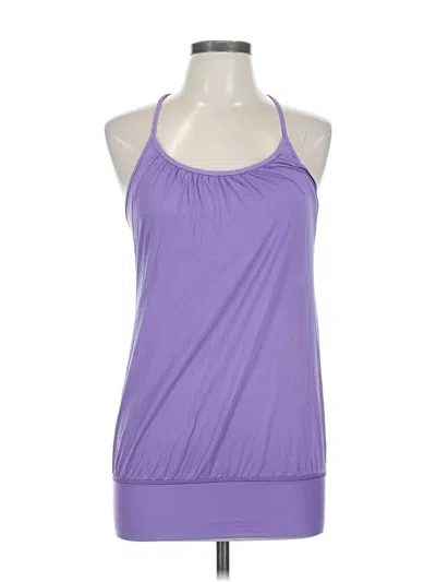Pre-owned Lululemon Athletica Tank Top Purple Halter Neckline Tops
