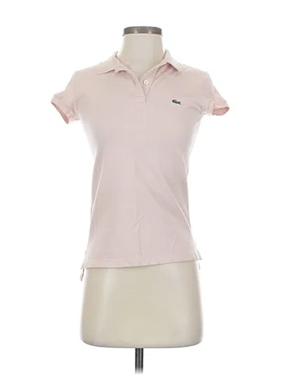 Pre-owned Lacoste Short Sleeve Polo Shirt In Pink