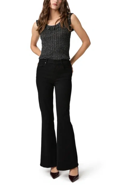 Paige Clareen Metallic Sweater Tank In Black