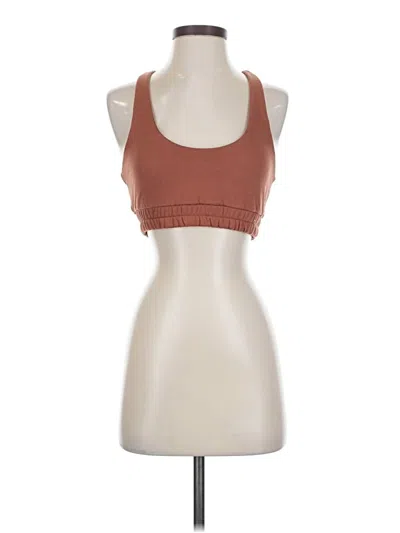 Pre-owned Alo Yoga Sports Bra In Brown