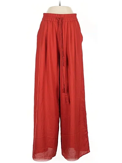 Pre-owned Zara Collection Casual Pants In Red