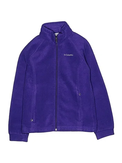 Pre-owned Columbia Kids' Track Jacket In Purple