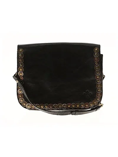 Pre-owned Patricia Nash Leather Crossbody Bag In Black