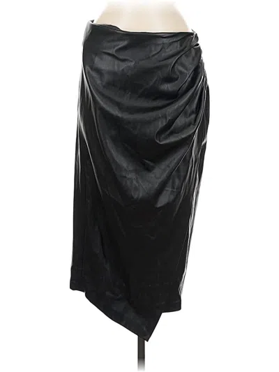 Pre-owned Jason Wu Faux Leather Skirt In Black