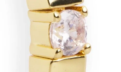 Argento Vivo Linear Cubic Zirconia Earrings In Gold