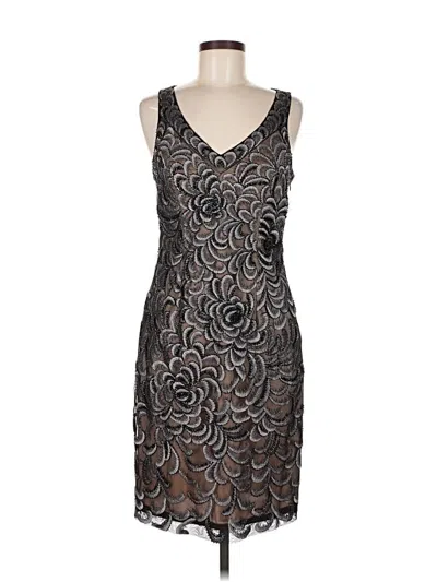 Pre-owned Sue Wong Cocktail Dress In Gray