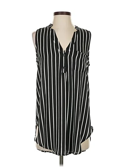 Pre-owned Lush Sleeveless Blouse In Black