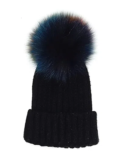 Pre-owned Jocelyn Beanie Hat In Black
