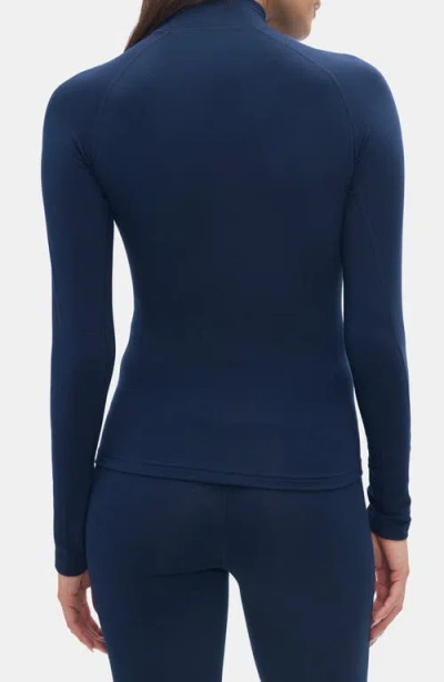 Halfdays Clare Mock Neck Base Layer Top In Multi