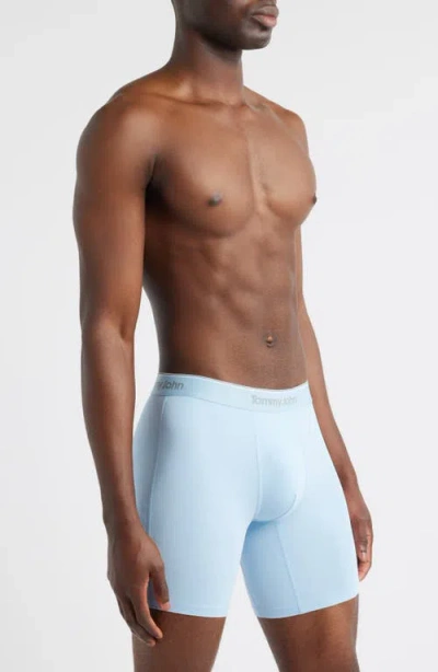 Tommy John Micro Stretch 4-pack 6-inch Boxer Briefs In Blue