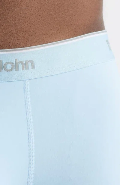 Tommy John Micro Stretch 4-pack 6-inch Boxer Briefs In Blue