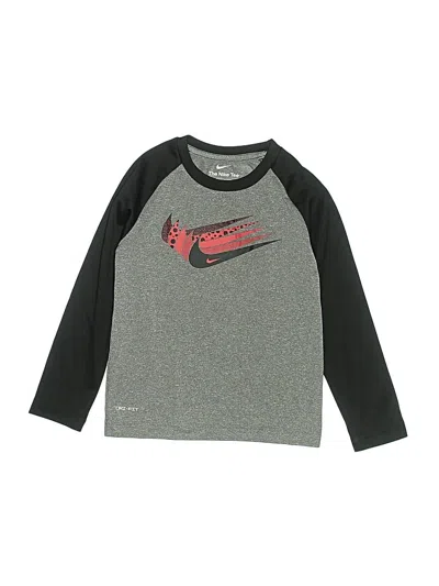 Pre-owned Nike Kids' 3/4 Sleeve T-shirt In Gray