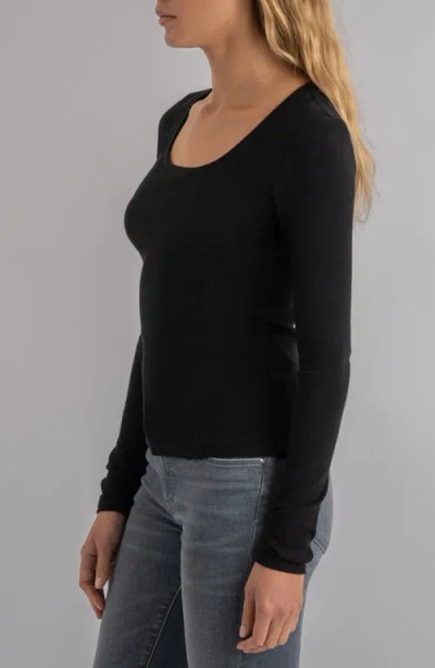 Kut From The Kloth Anahi Rib Top In Black