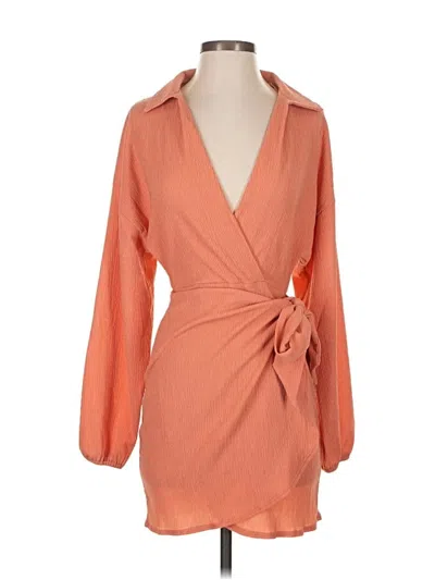 Pre-owned Asos Design Casual Dress In Orange