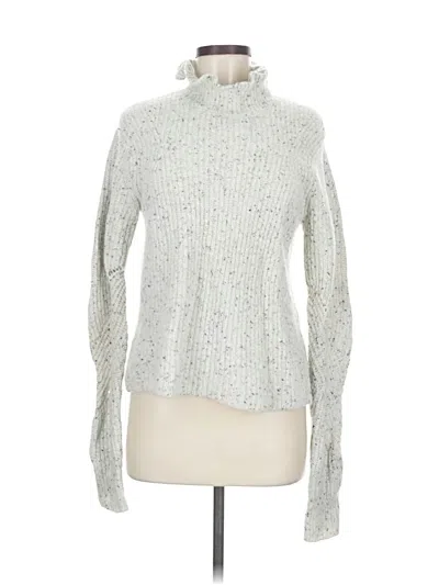 Pre-owned Joie Turtleneck Sweater In Silver