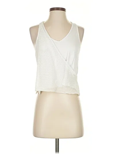 Pre-owned Koral Tank Top Ivory Halter Neckline Tops In White