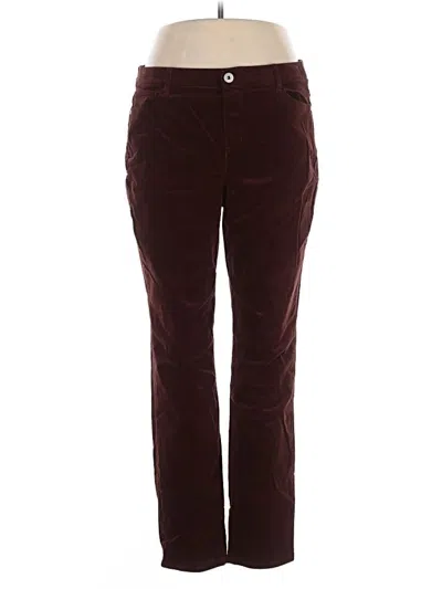 Pre-owned Jjill Casual Pants In Burgundy