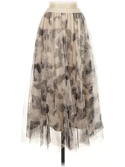 Pre-owned Chicwish Formal Skirt In White