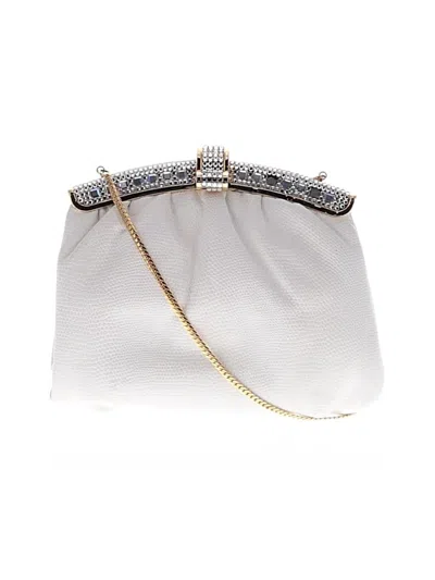 Pre-owned Assorted Brands Leather Clutch In White